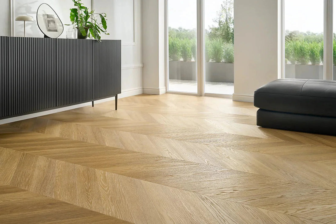 SPC Vinilinės Grindys Amaron Chevron – Menor Oak - Kiliminesplyteles.lt