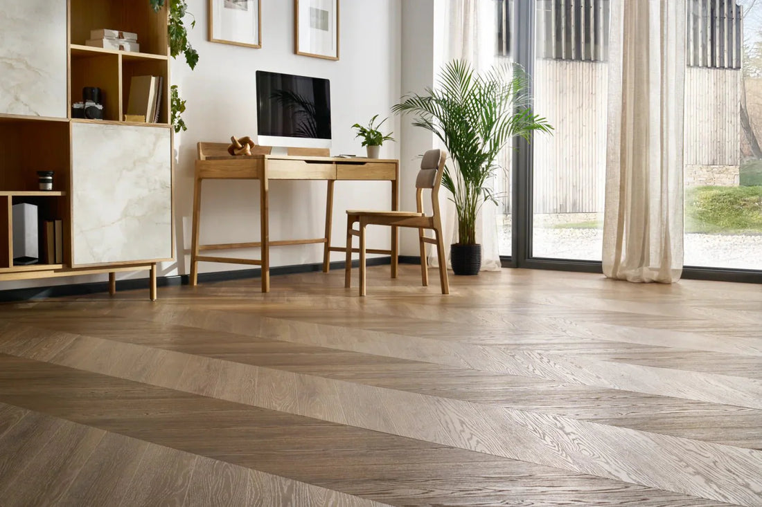 SPC Vinilinės Grindys Amaron Chevron – Rochester Oak - Kiliminesplyteles.lt