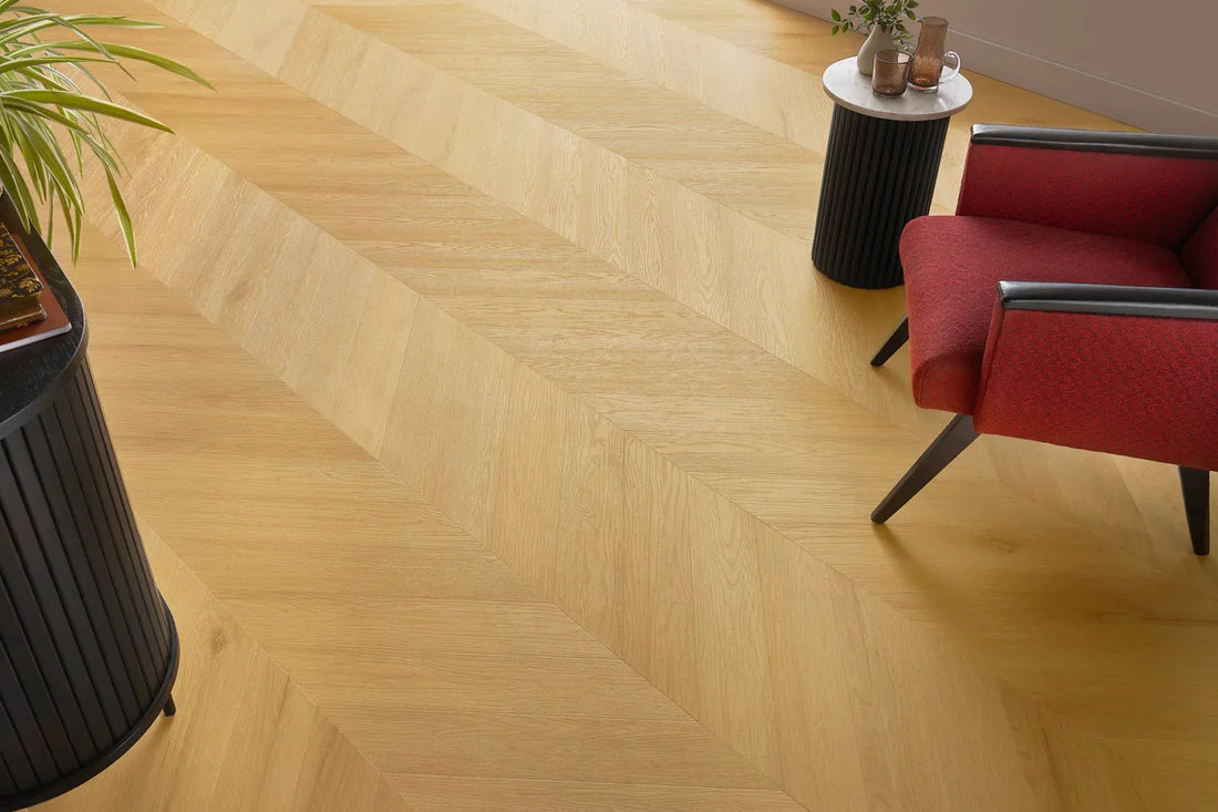 SPC Vinilinės Grindys Amaron Chevron – Virgin Oak - Kiliminesplyteles.lt